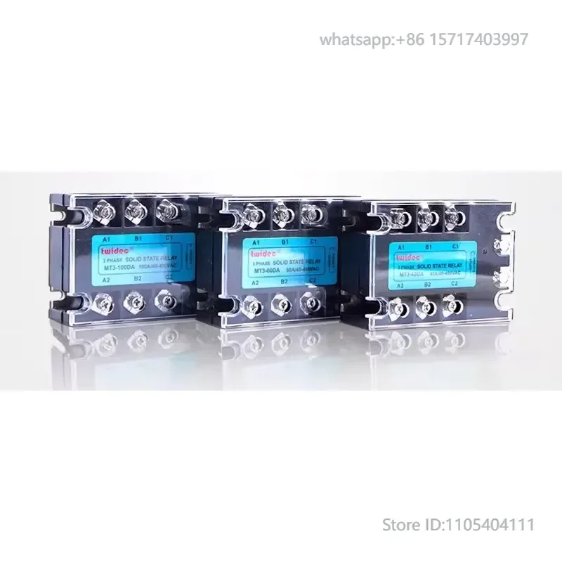 Three-Phase Solid State Relay MT3-Series 25A-120A Mountable Radiator SSR