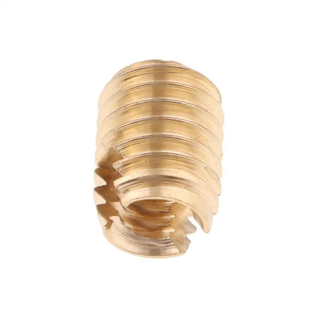 M5 Threaded Brass Inserts Slotted Self Tapping Screw Fit for Plastic