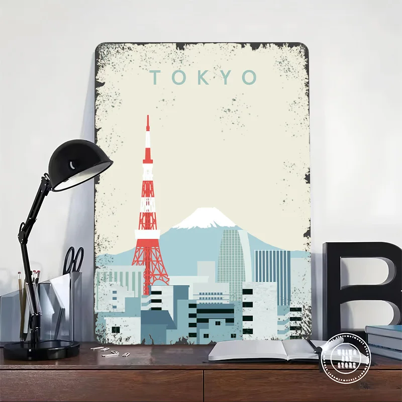 Plakat Tokio Retro Drukowany 3 – Retro Gaming Gifts For Men recenzja i cena