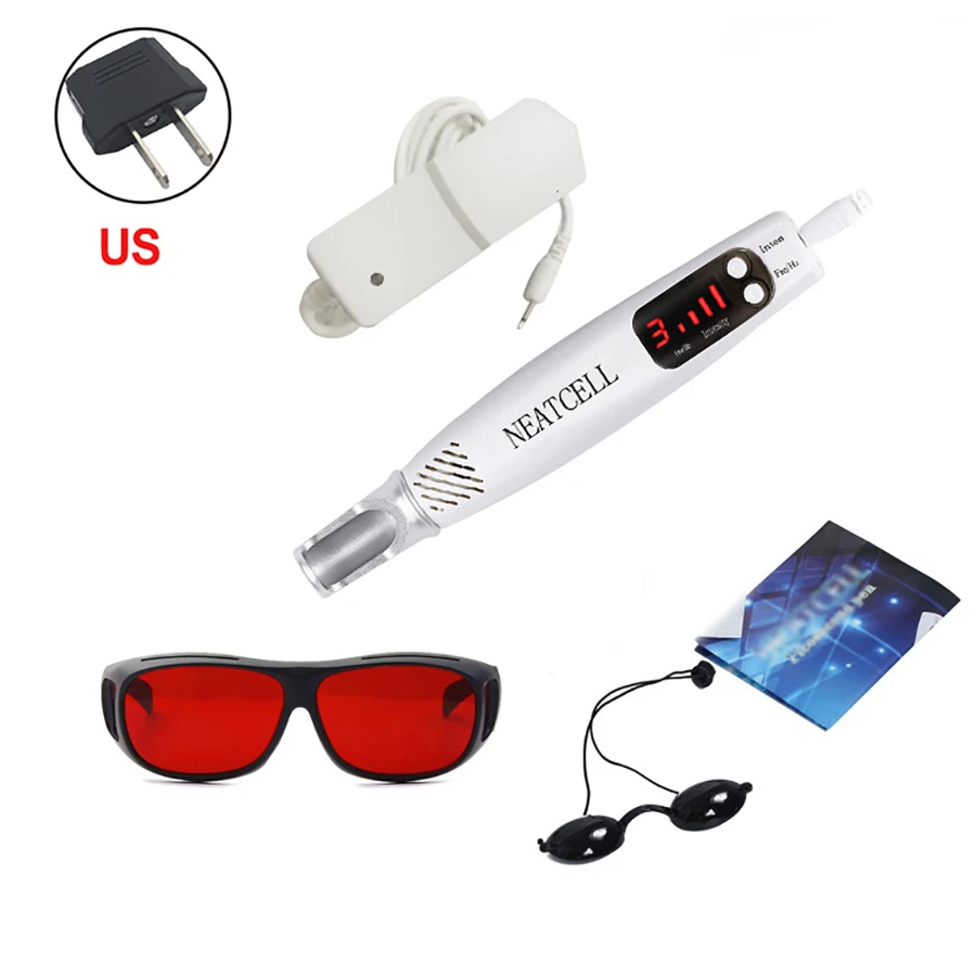 Picosecond Laser Pen Red Blue Light Therapy Tattoo Remove Scar Mole Freckle Removal Dark Skin Care Handheld Beauty Device