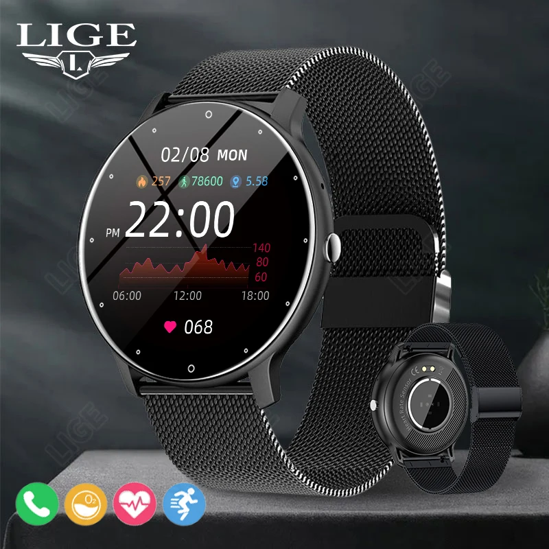 

Men Smart Watch 2026 Full Touch Screen Sport Fitness Tracker IP68 Waterproof New Custom Dial Bluetooth Call Smartwatch for Women