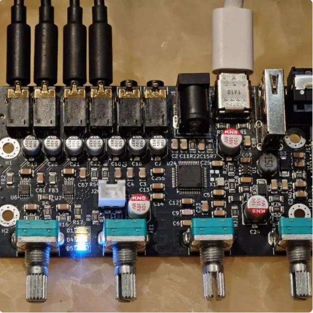 GHXAMP 7-قناة DSP لوحة ضبط المضخم 7 اتجاهات مستقلة 15 قطعة EQ 1 قطعة