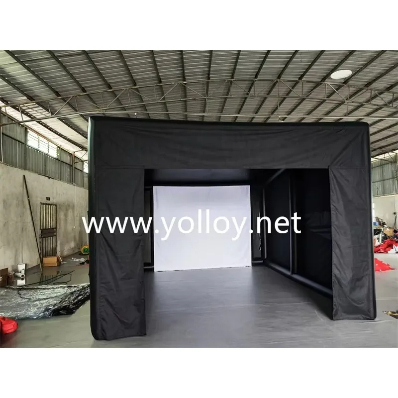 Customizable Size Inflatable Golf Simulator Tent For Outdoor Brand Promotion Portable Inflatable Building