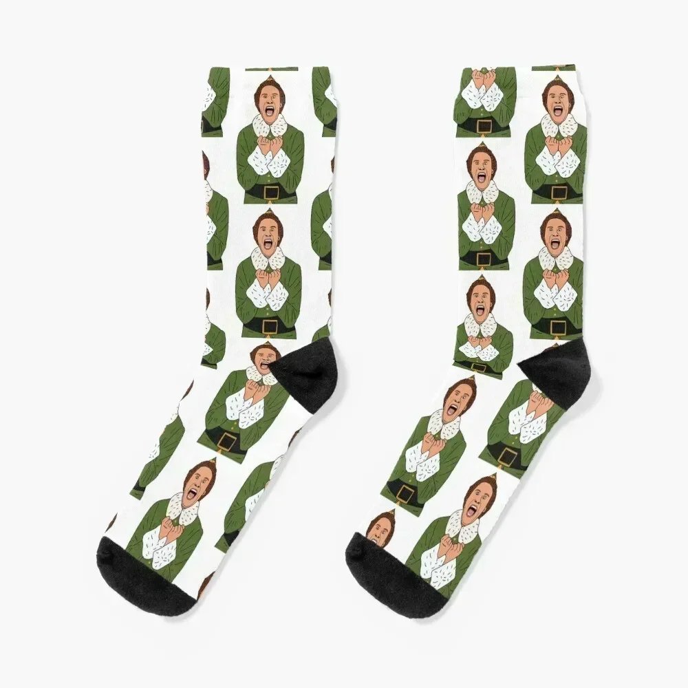 

Buddy the Elf Socks summer retro Lots halloween Socks Male Women's