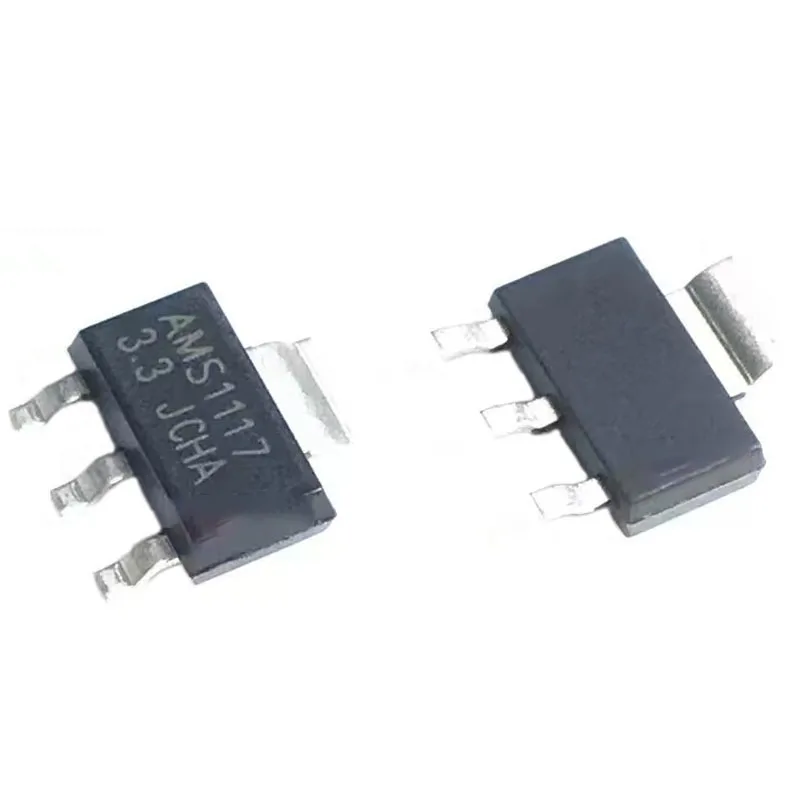 50PCS AMS1117-1.2 AMS1117-1.5 AMS1117-1.8 AMS1117-2.5 AMS1117-3.3 AMS1117-5.0 AMS1117-ADJ Buck Regulator Chip LDO SOT-223