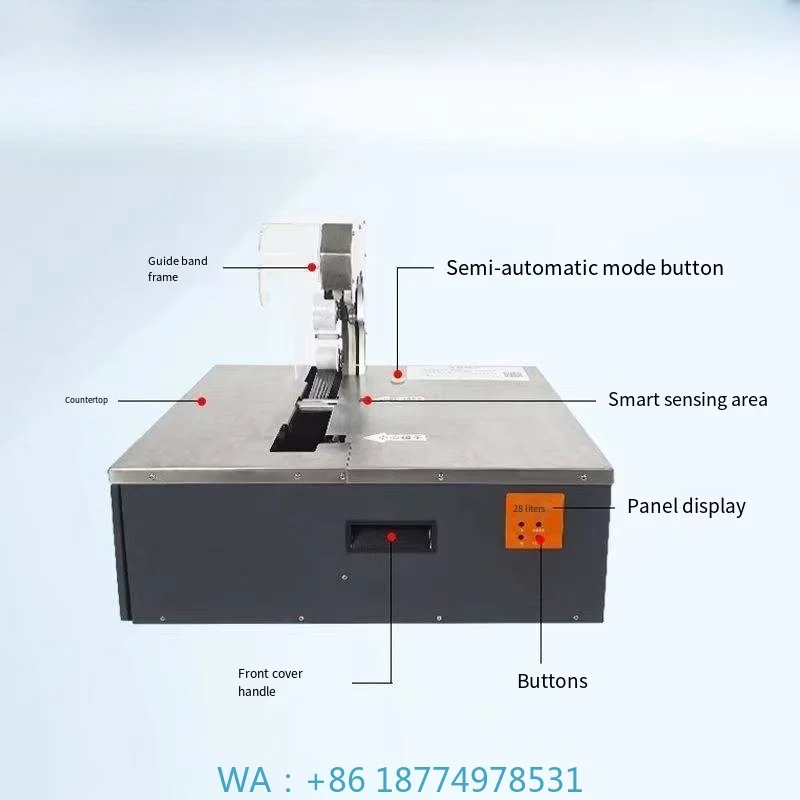 

r Vegetable Stick Elastic Rope Thread Bundling Binding MotorAutomatic Electric Strapping Machine for Food Packaging Flowe