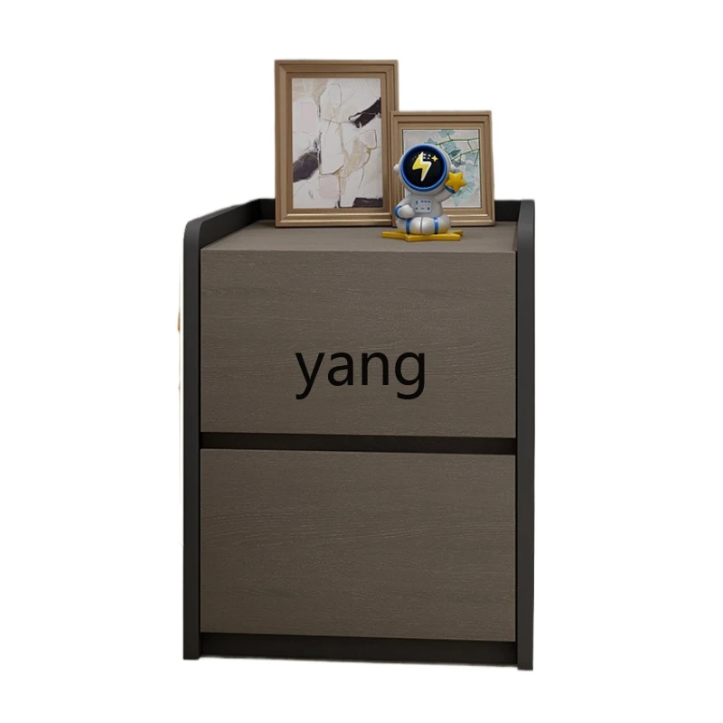 Yjq Full Solid Wood Boards Bedside Table Simple Modern Mini Small Narrow Bedroom