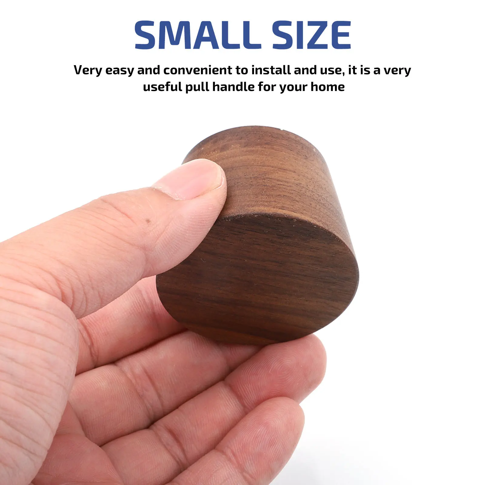 

1Pcs Simple Cone Shape Drawer Knob Wood Pull Handle Durable Cabinet Wardrobe Cupboard Furniture Handle Simple Door Handles