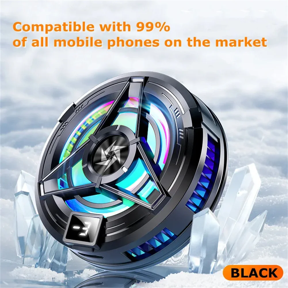

SL17 20W Magnetic Phone Cooler Portable Phone Semiconductor Radiator RGB Fast Cooling Phone Cooler With LED Temperature Display