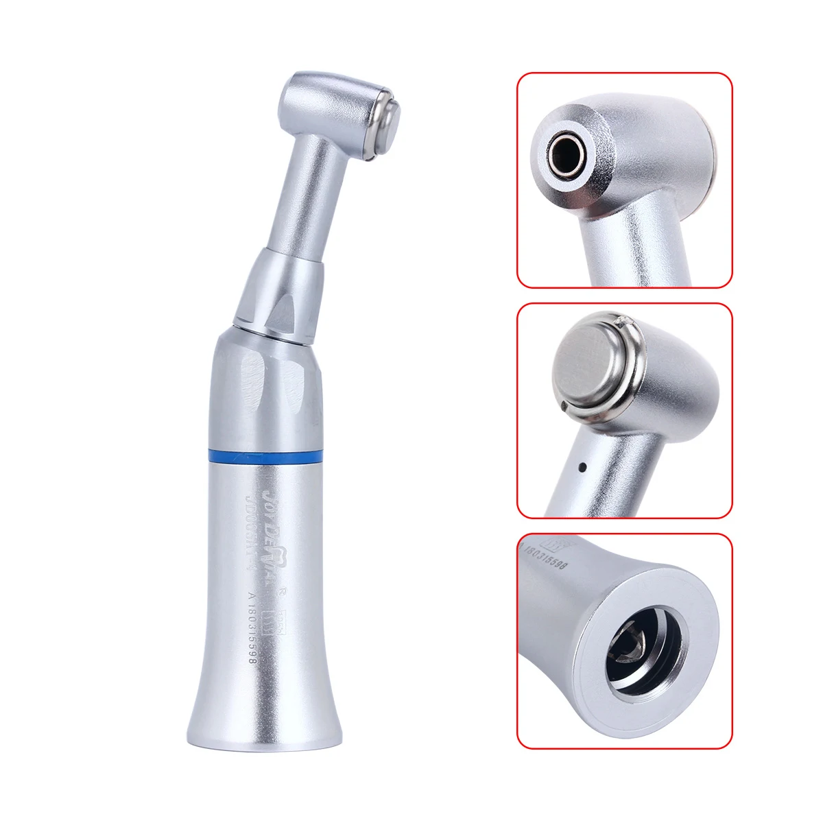 Dental Low Speed Handpiece Push Button Contra Angle Straight Nose Cone Latch Contra Angle E-type Air Motor 2/4 Holes