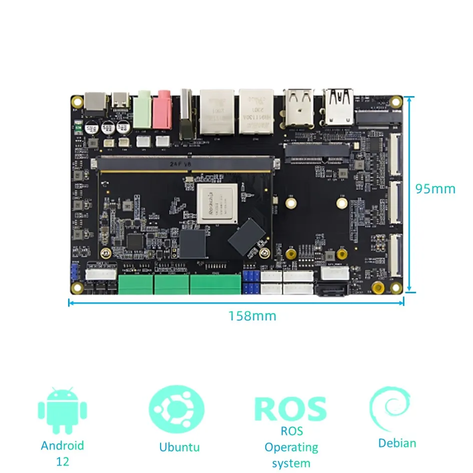 Placa base de código abierto para Raspberry Pi, ordenador SBC, DDR4, 4GB de RAM, compatible con Linux, Android, TP-2