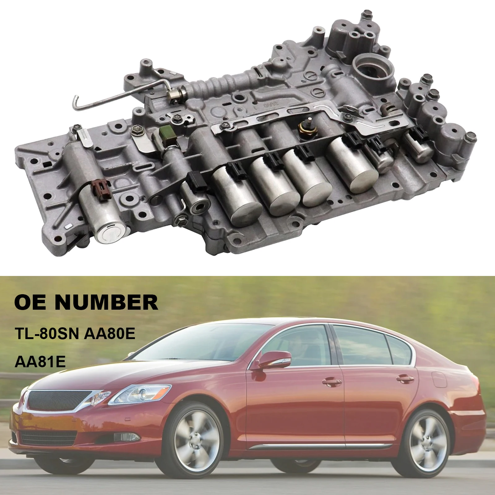 Transmission Valve Body For Lexus GS460, IS, LS460 And Toyota TL-80SN (AA80E)