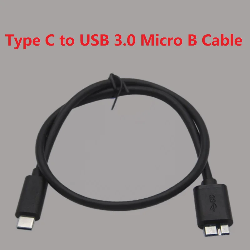 

USB 3.0 Type C к USB3.0 Micro B Мужской кабель-адаптер Кабель синхронизации данных Шнур для внешнего жесткого диска HDD Суперскоростной кабель