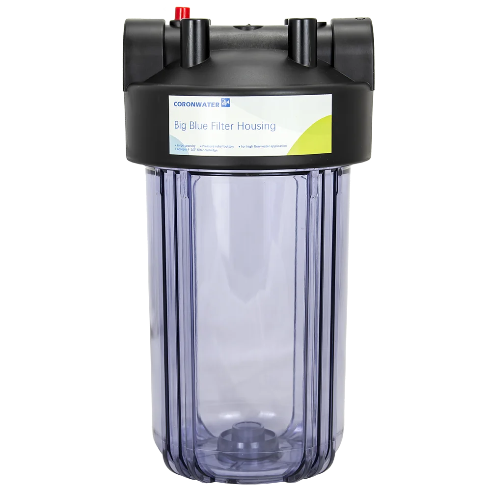 

Clear Big Water Filter Housing 10" Heavy Duty with Pressure Relief for Water Purifier