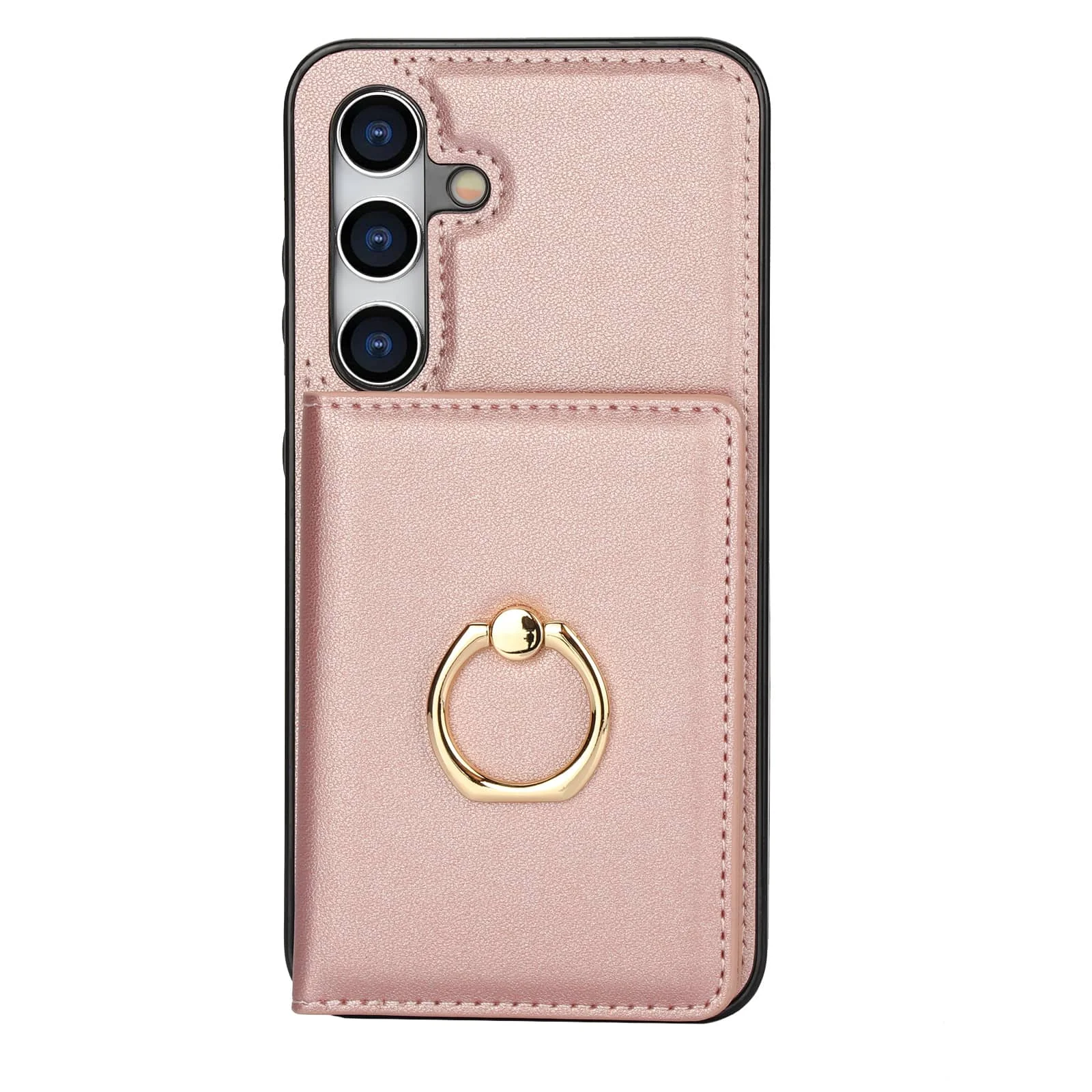 Portemonnee-etui met kaarthouder, 360° ° Rotatie Ring Kickstand Magnetische sluiting voor Samsung Galaxy A55/A35/A25/A12/A15/A54/A14/A73/A53