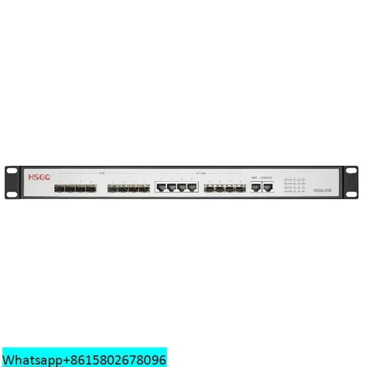 OLT 8 Port HSGQ-XE08 10G SFP Slots GEPON Support Up to 512 ONUs Widely Compatible Fiber Telecommunication Equipment