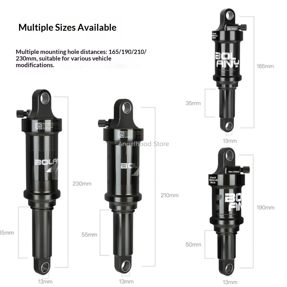 

BOLANY воздушный задний амортизатор 165/190/210/230 мм, полная подвеска, задний амортизатор для горного велосипеда, сменные аксессуары для велосипеда