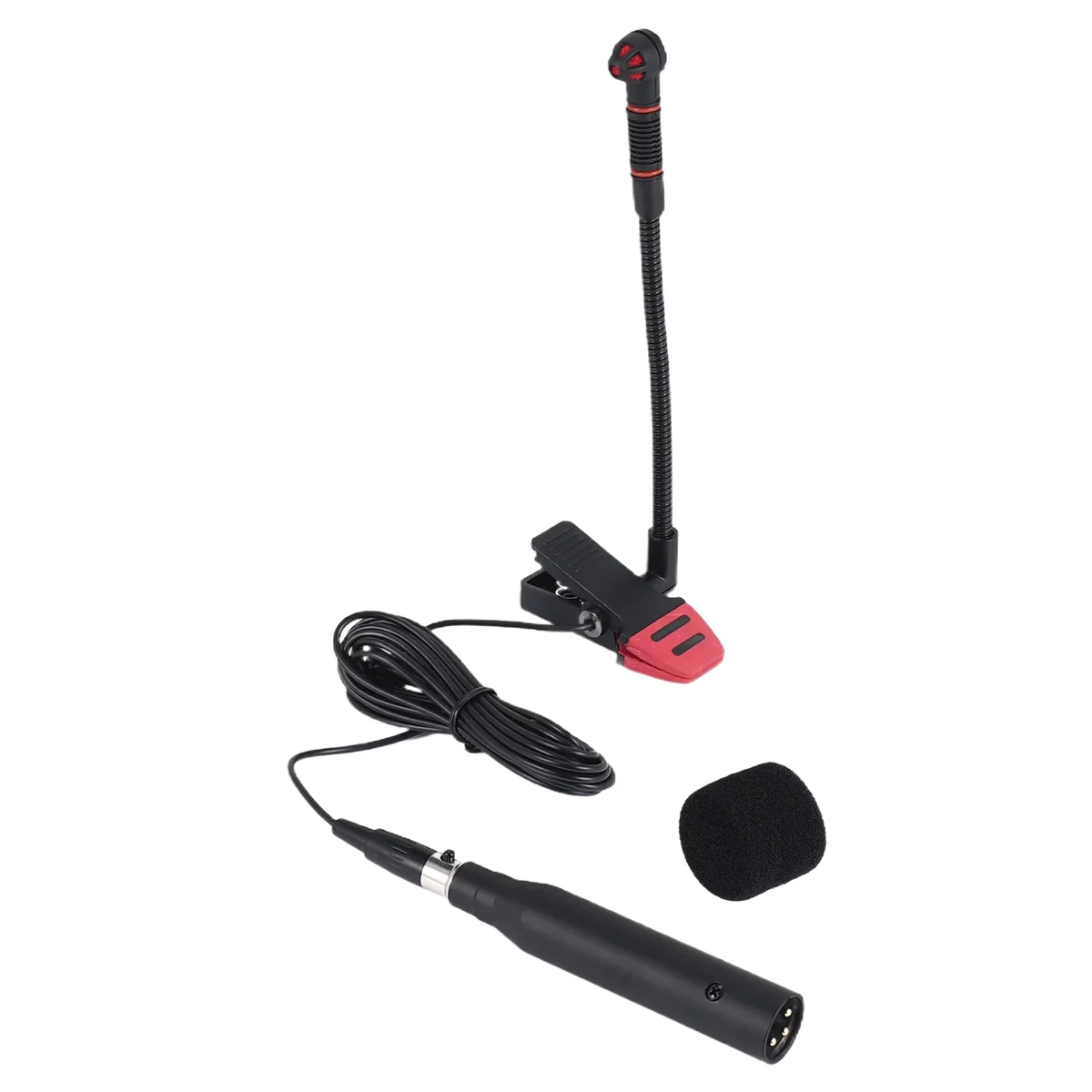 AB53 IM500 micrófono condensador Instrumental con Clip micrófono de cuello de cisne para saxofón de orquesta trompeta Saxe