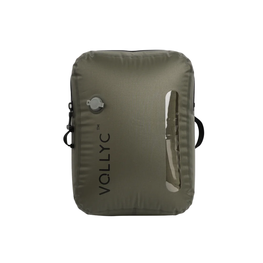 FLEXTAIL X VOLLYC EZYPACK - 18-55L vacuüm opbergtas, herbruikbare kleding opbergtas, reiscompressie rugzak bagagetas
