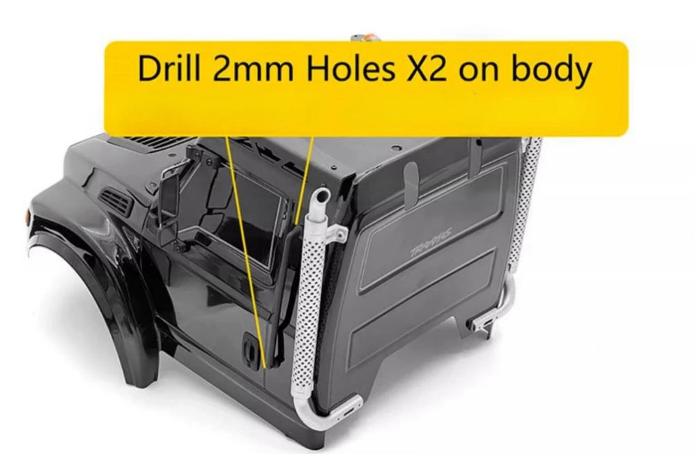 Scale 1:10 Nylon cab Handle fit TRX-6 Ultimate Hauler Trailer RC Truck 1 10