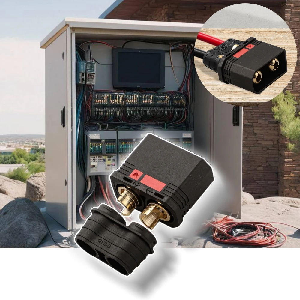 QS8-S Battery Resistant Connector Male / Female Anti-static Connector Large Energy Suitable For High Current Applications
