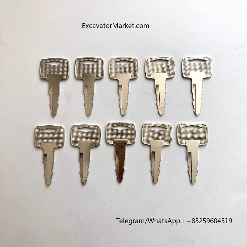 Excavator Spare 10pcs A5160 Ignition Key 91a07-01910 For Mitsubishi Caterpillar Forklift Excavator Accessories