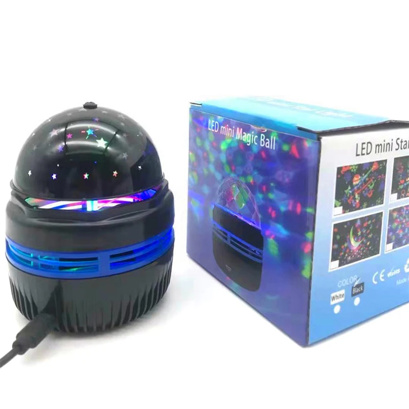 1PC Disco Ball Light DJ Christmas Projector Strobe Party Light Music per Car Home Party Mirror LED USB Magic Spinning Laser Lamp