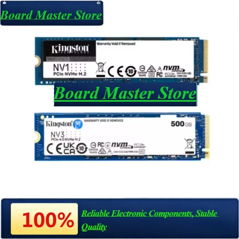 BaMasKingston NV1 NV3 PCIe 4.0 M.2 2280 NVMe SSD Internal Hard Drive 250GB 500GB 1TB 2TB Up To 6000Mb/s