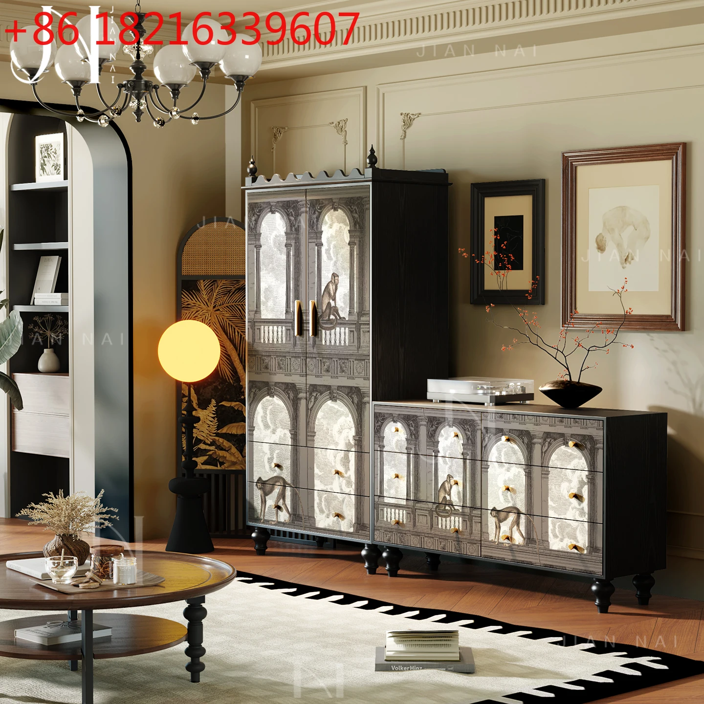 

Шкаф из цельного дерева во французском стиле ретро, комод для спальни, гостиной, столовой, тип ящика