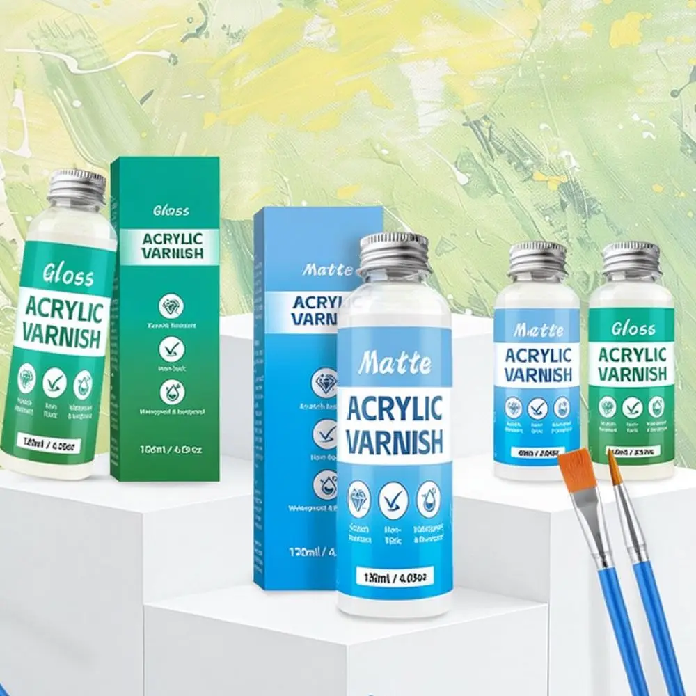 Water Based Clear Coating Varnish For Plaster Doll Fluid Bear Oil Painting Glossy Sealer Craft Diy Protective Finish Liquid