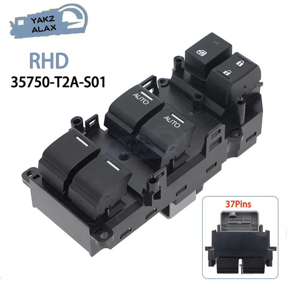 

Передний правый электрический главный переключатель управления стеклоподъемником со стороны водителя для Honda Accord 2009 2010 2011 2012 2013 2014 35750-T2A-S01