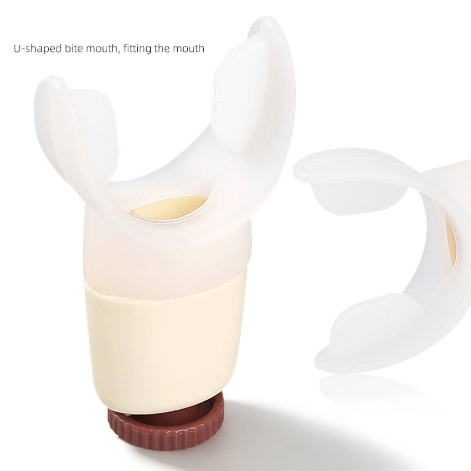Breathing Coach with Silicone Mouthpiece Handheld Lung Exerciser Breathing Exercise Device Portable for Home Workouts, Rehab view 3