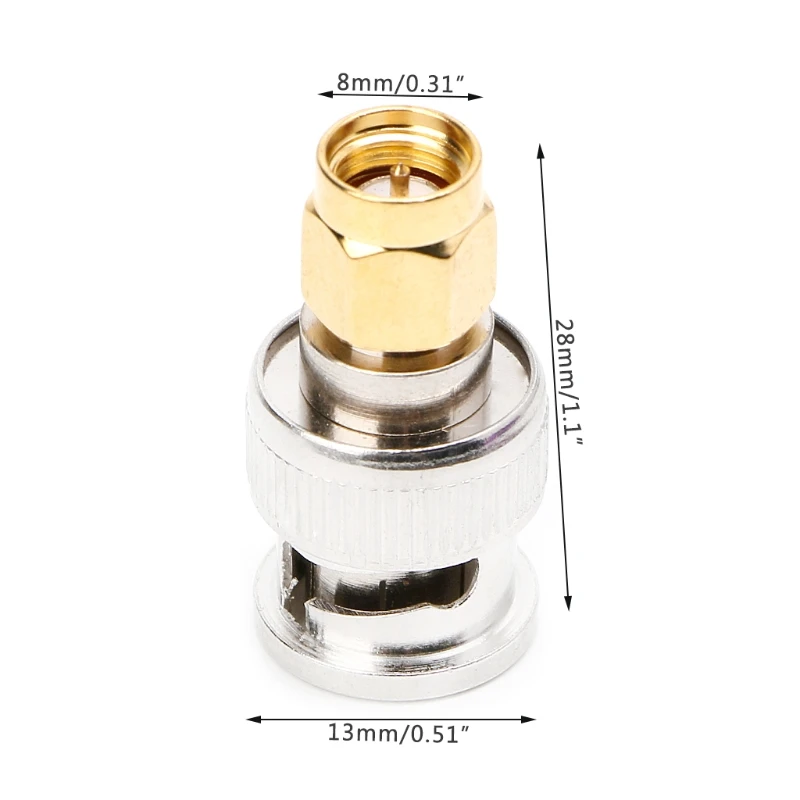 090F SMA-BNC-JJ RF Coaxiale coaxadapter SMA Male naar BNC Male plug recht