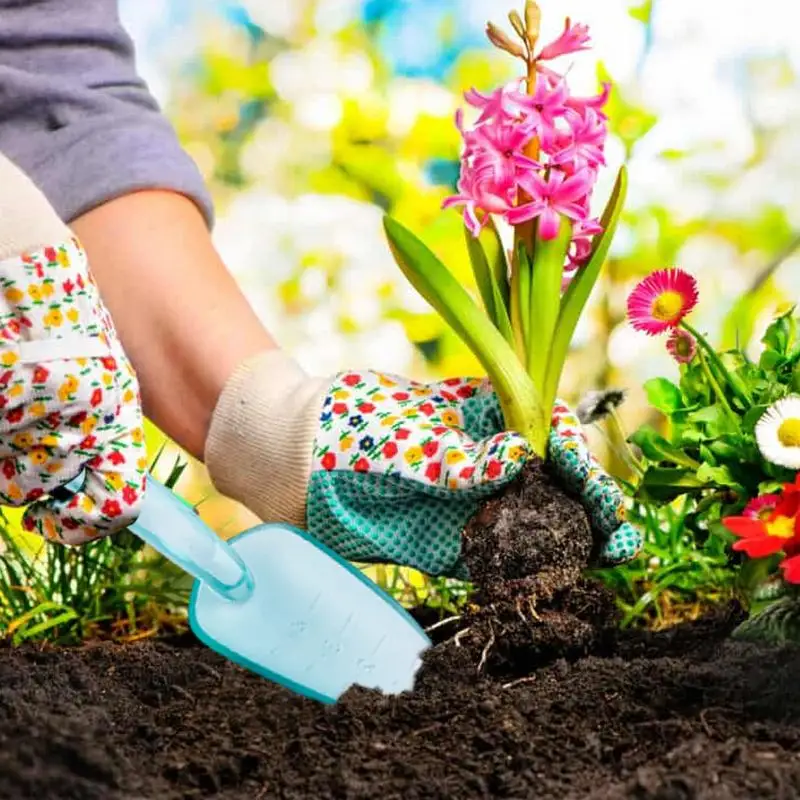 Gardening Tool Set Transplant Seedling Planting Tools Garden Planter Kit Succulent Plants Tools Comfortable Handle Shovel Rake