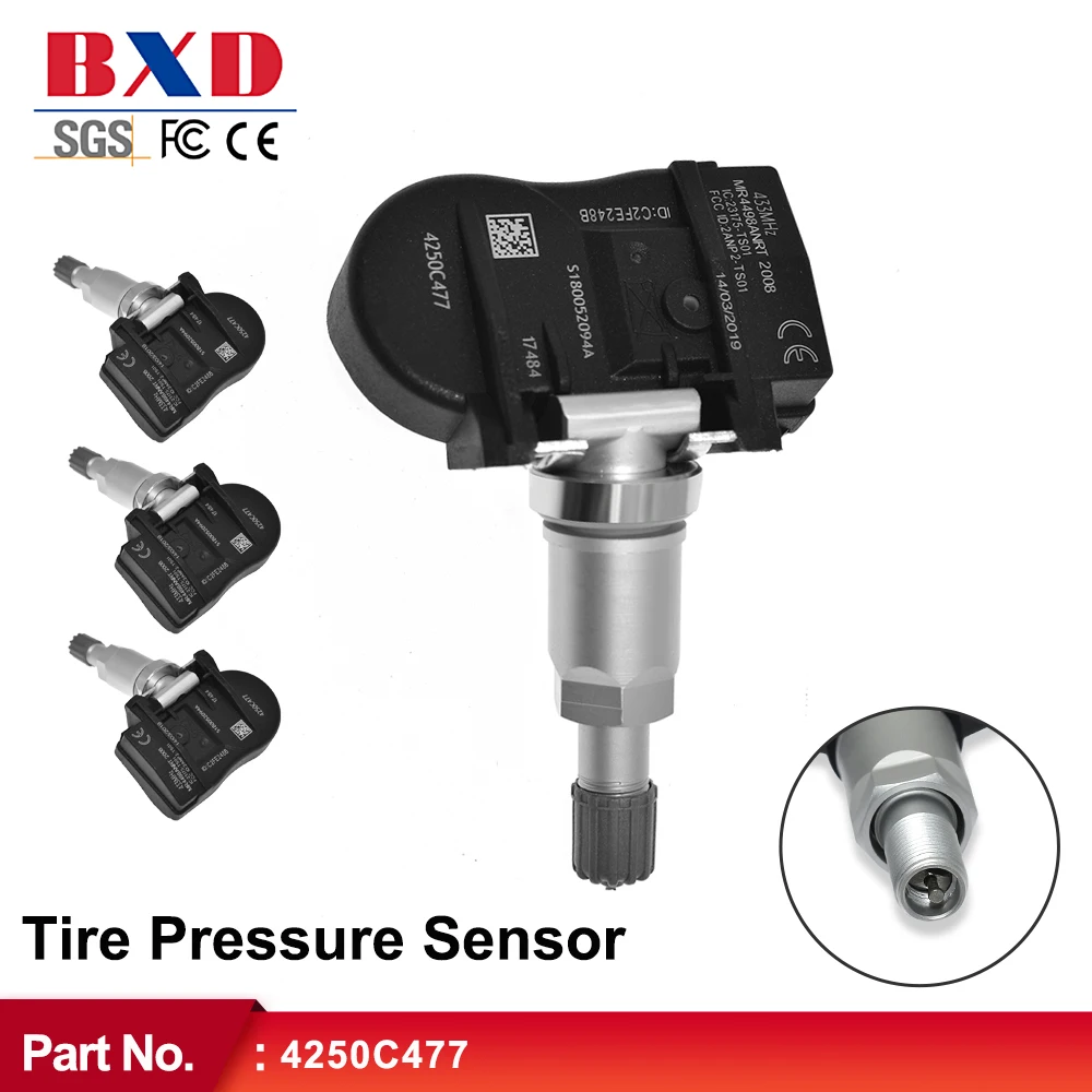 TPMS Sensor 433mhz Tire Pressure Sensor 4250C477 For Mitsubishi Lancer 2014-2019,Outlander 2014-2020,Spacestar,Eclipse Cross