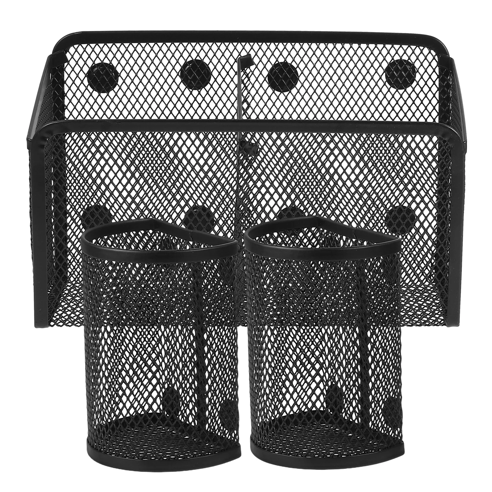 3 قطعة حامل قلم مغناطيسي معدني قلم رصاص خزانة منظم سلة شبكية للثلاجة السبورة الفصول الدراسية تخزين الملحقات #4