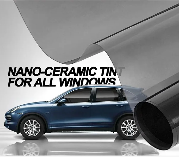 ฟิล์มกรองแสงติดกระจกแบบม้วน ขนาด 1.52x30 เมตร ความเข้มแสง 35% รุ่น HF35100 ป้องกันรังสียูวี 100% ป้องกันความร้อน 90%-95% ป้องกันรังสีอินฟราเรด UV400 ฟิล์มนาโนเซรามิก