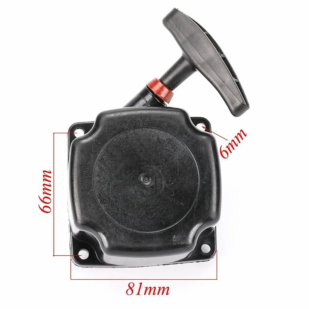 Imagem -02 - Recoil Pull Starter Start para 49cc 52cc Cortador de Escova Whipper Sniper Trimmer String Trimmer Parte Acessórios do Jardim 1pc 66 mm