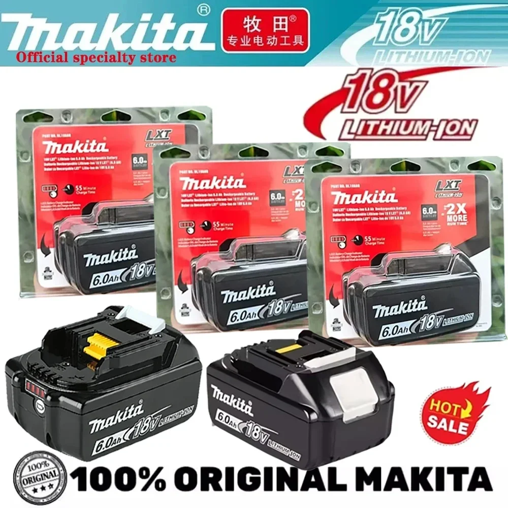 

Makita 18V battery, high-energy battery replaceable Makita BL1850B BL1860B, 3A charger rechargeable lithium-ion battery genuine