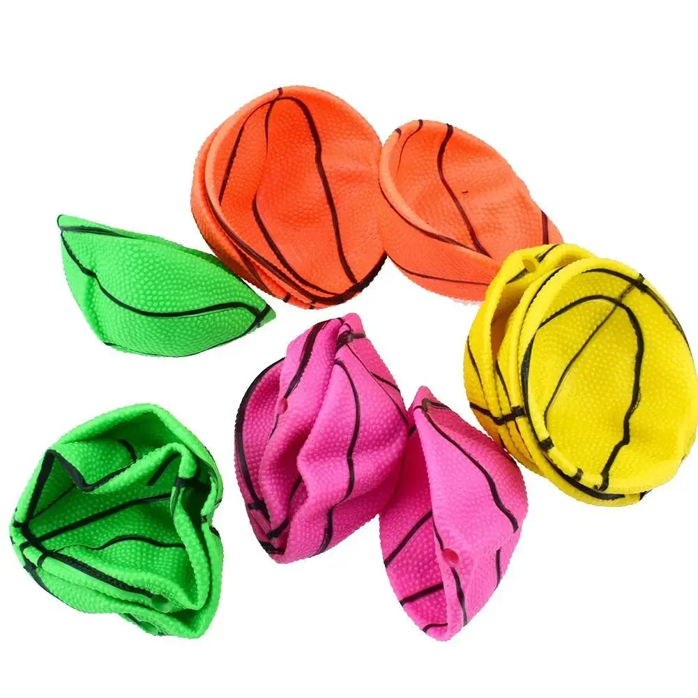 Mini giocattoli da basket gonfiabili da 10 cm Palline da allenamento per polso a mano per bambini all'aperto Palline da spremere in gomma Palline giocattolo antistress