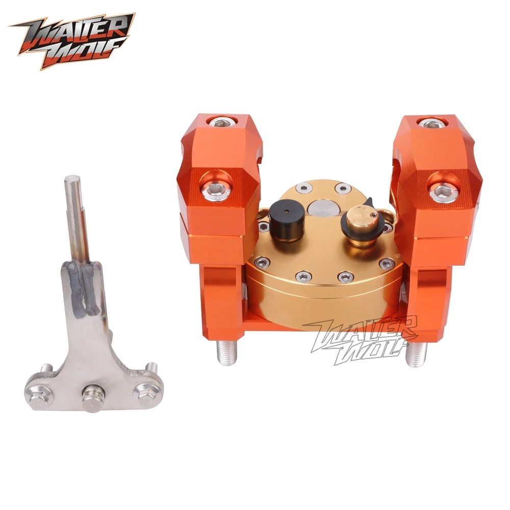 690 Moto Ammortizzatore di Sterzo Stabilizzatore Per 690 Enduro SMC R Ammortizzatore con Invertito Sicuro Manubrio Riser Morsetto Staffa