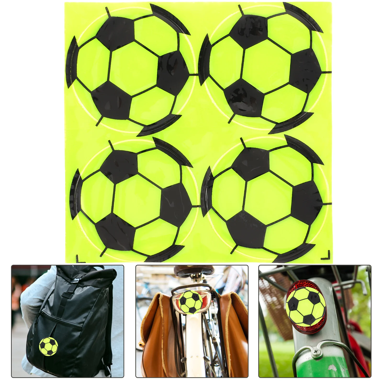 

1pcs Reflective Warning Stickers Car Door Wheel Reflectors For Bike Safety Accessories Decorative Anti-Collision Strips