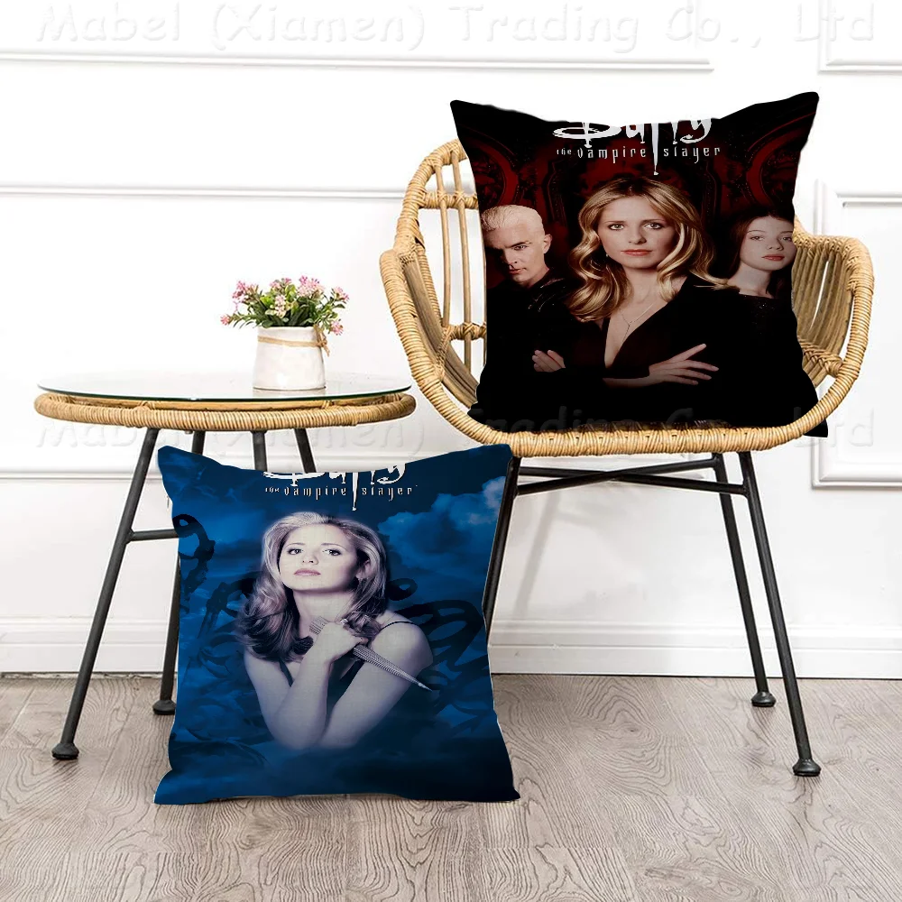 Buffy The Vampire Slayer Pillow Cover For Bedroom Room And Living Room Sofa Decorative Cushion Cover