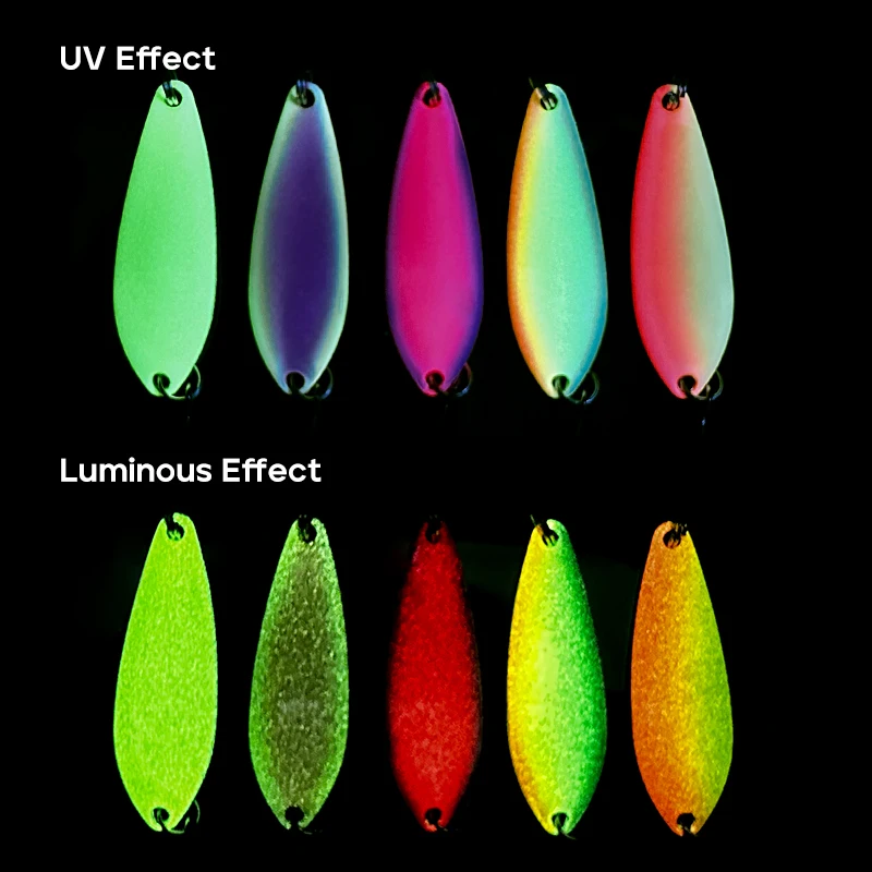 Itens de pesca 3.5g 3.5cm wobbler spinner iscas de pesca artificiais iscas de pesca giratórias luminoso uv cucchiaio