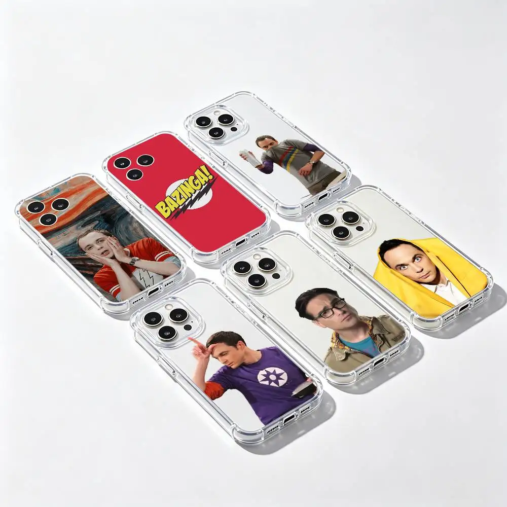 

TV Shows The Big Bang Theory Sheldon Phone Case Transparent IMD For IPhone 17 16 15 14 13 12 11 PRO MAX PLUS Mini Soft Cover