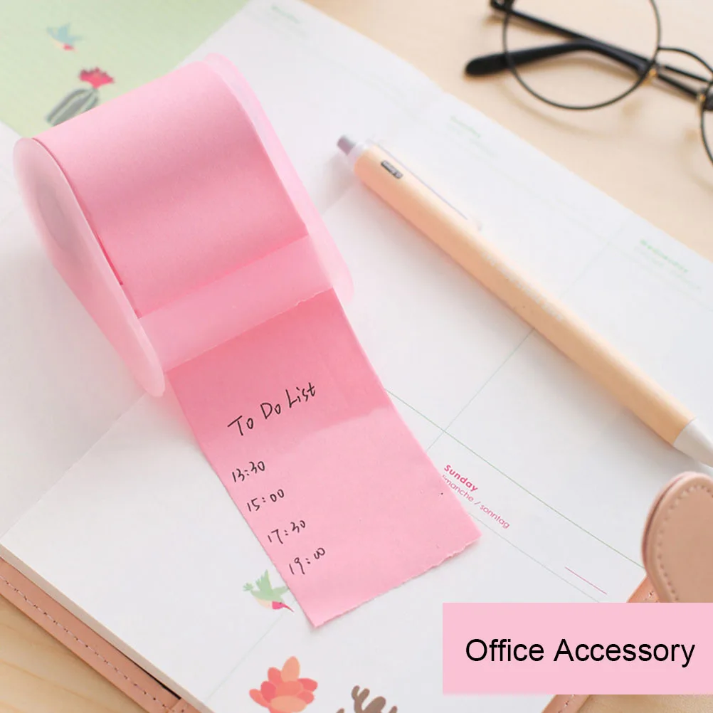 

1 set 1 Set Lightweight Portable Memo Notes Sticky Notepads For Office Multi-Function Decorative Note Tapes Adhesive