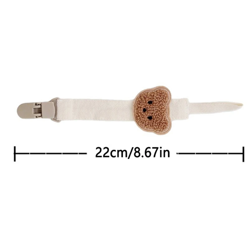 Nette Bär Baby Schnuller Clips Anti-drop Kette Neugeborenen Kleinkind Zahnen Dummy Clip Nippel Halter kinder Spielzeug Zubehör – Detail 3