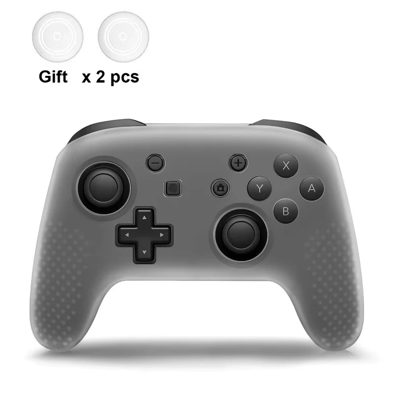 DATA FROG Anti-slip Soft Silicone Case For Switch Pro Controller Gamepad Rubber Skin Case Joystick Grips Caps For Switch Pro
