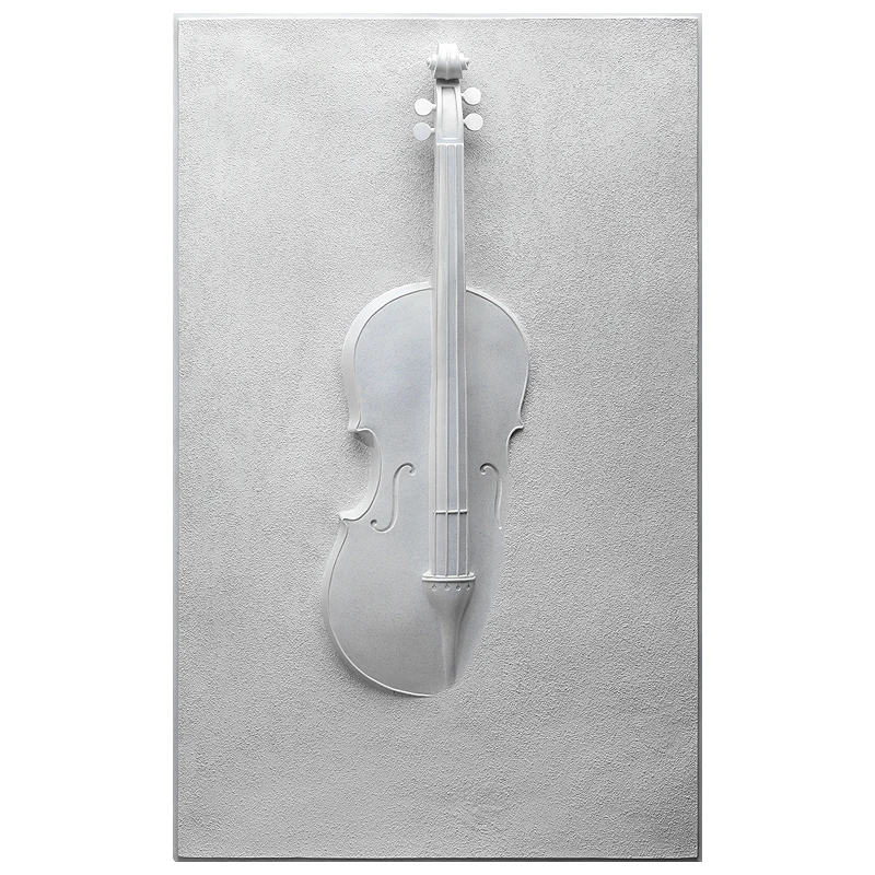 Modern simple 3D creative violin hanging decoration art work home decor for home wall arts