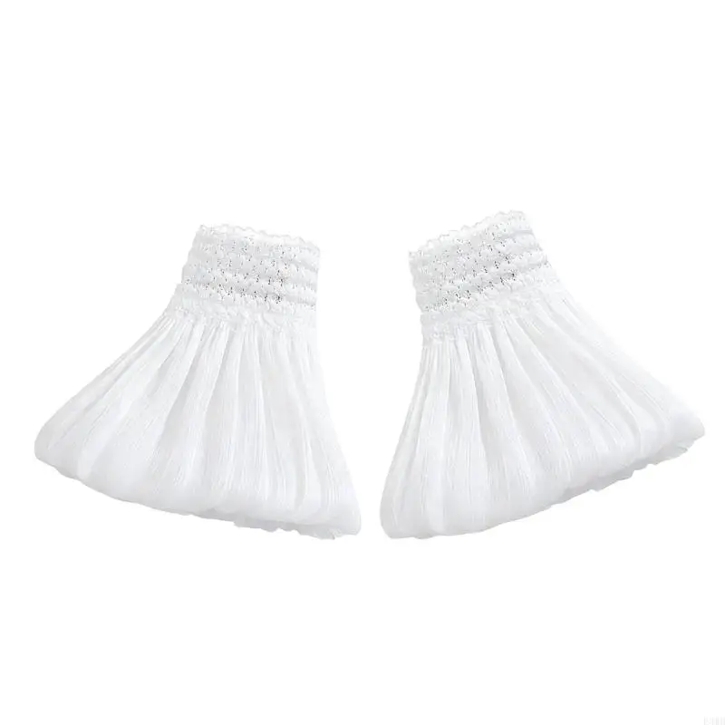 

Французские расклешенные крышки рукавов рукавов на запястье рукава для женщин, одежда, энхансер F3MD